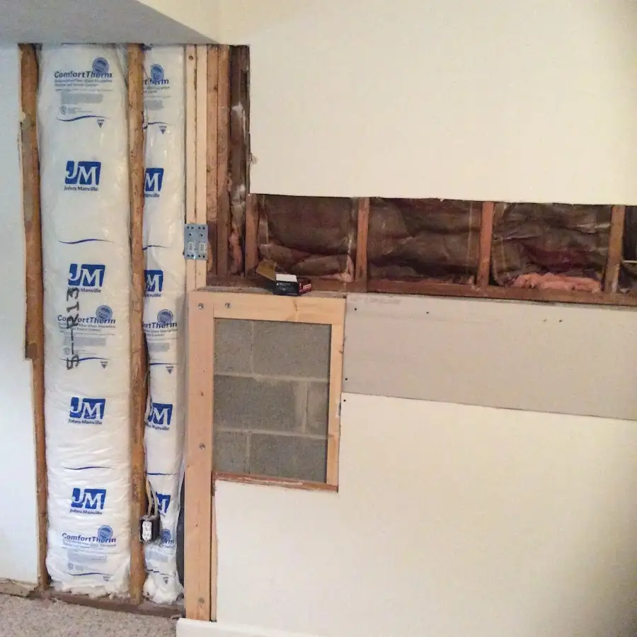 Wall insulation replacement during Contents Cleaning & Restoration in Bluffton